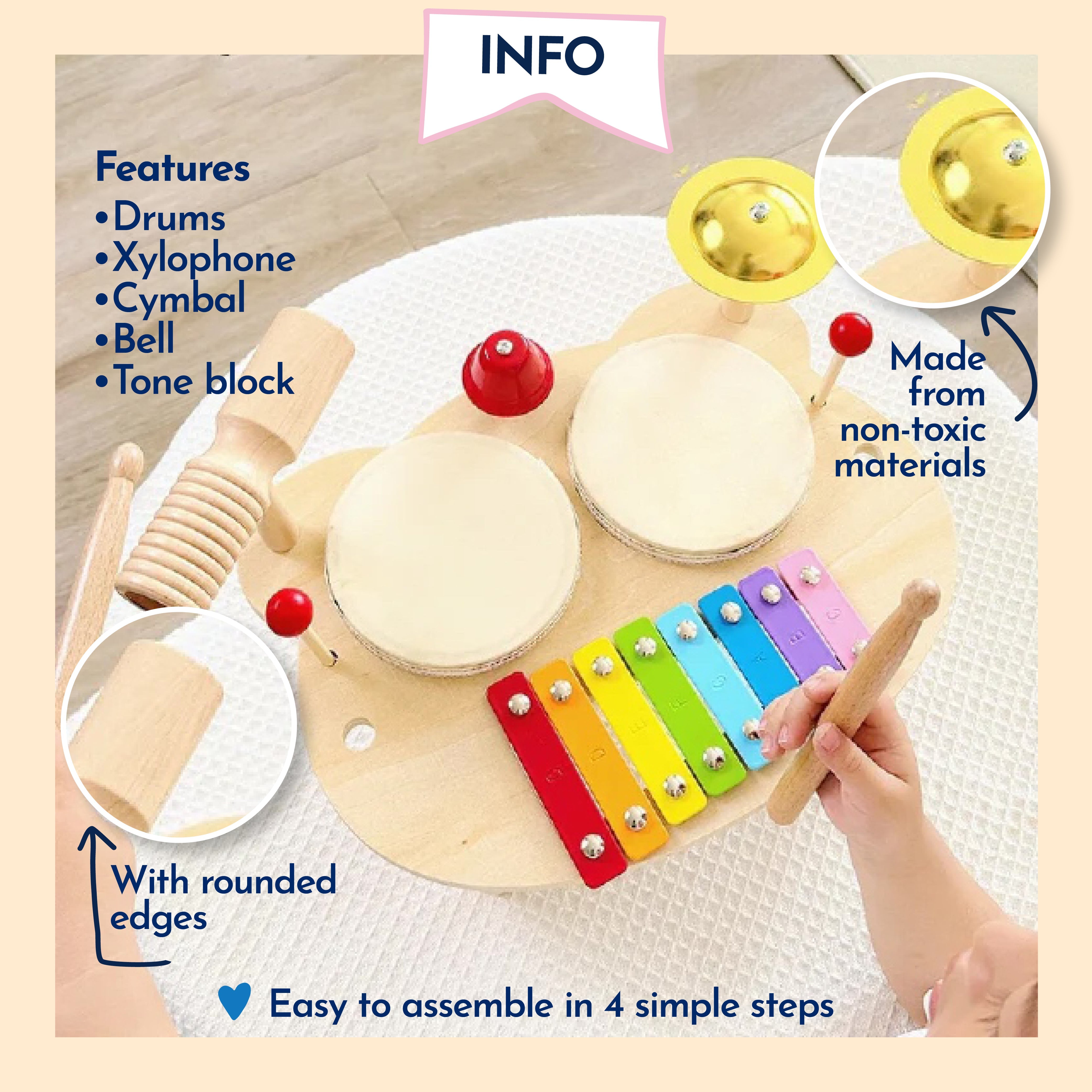 Montessori Drum Set
