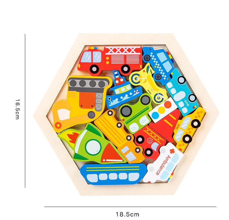 Montessori Wooden Jigsaw Puzzle
