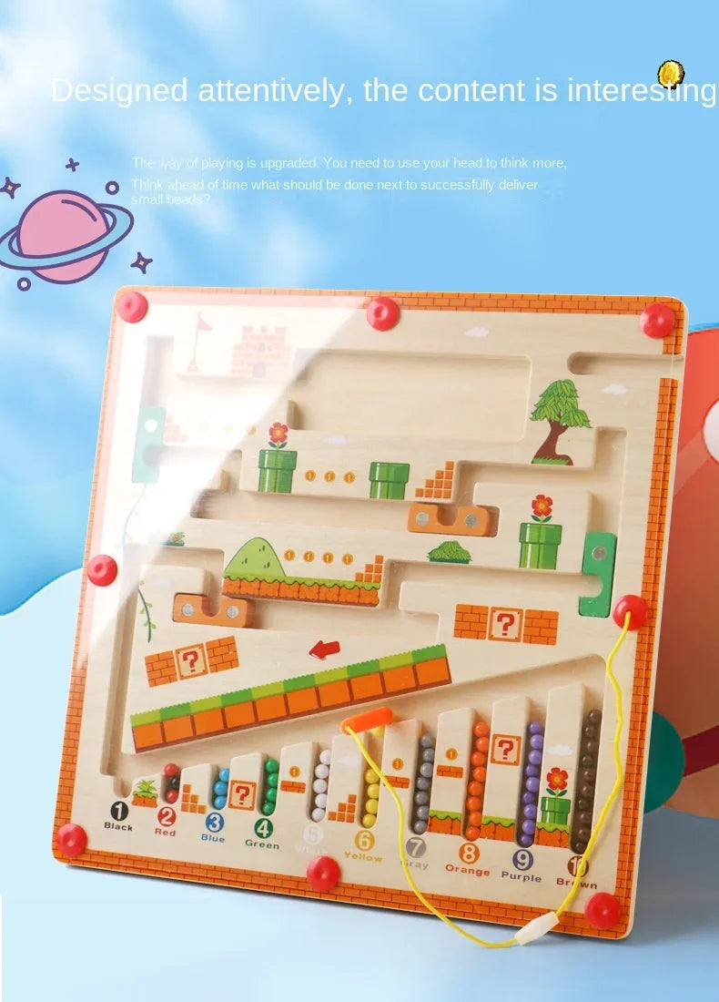 Montessori Magnetic Color Maze Toy